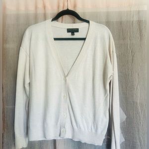 Banana Republic cream sweater cardigan (M)